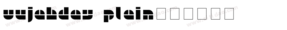 Vujahday Plain字体转换